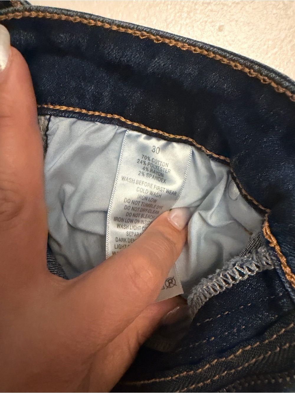 Casual Women's Bootcut Jeans - Blue Wash - Picture 4 of 5